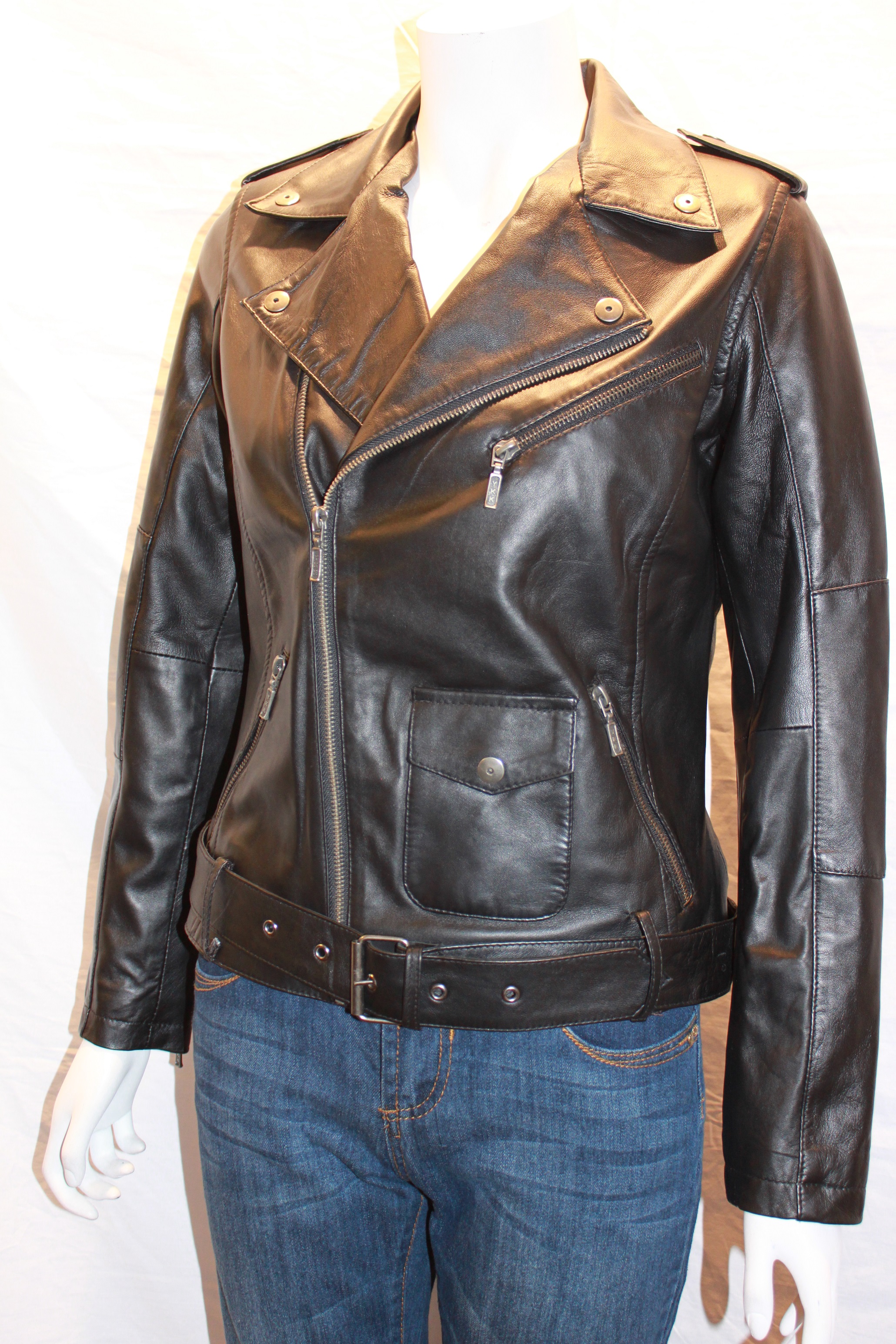 Womens Leather Biker Jacket By Radford Leathers