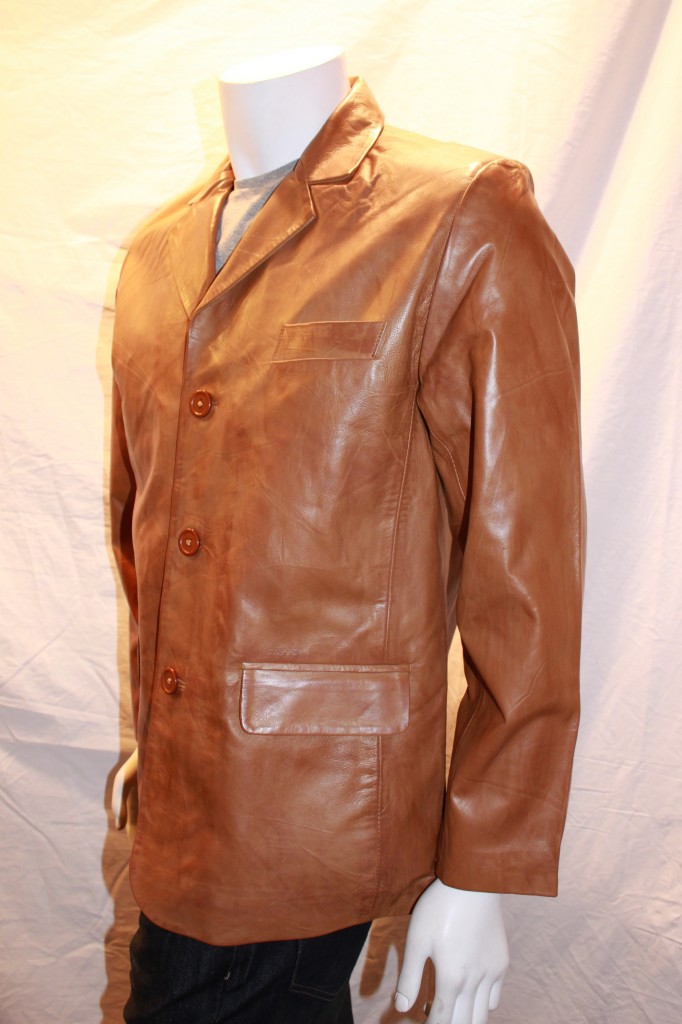 Mens 3 Button Classic Leather Blazer Available In Tan Radford Leather Fashions Quality 9666