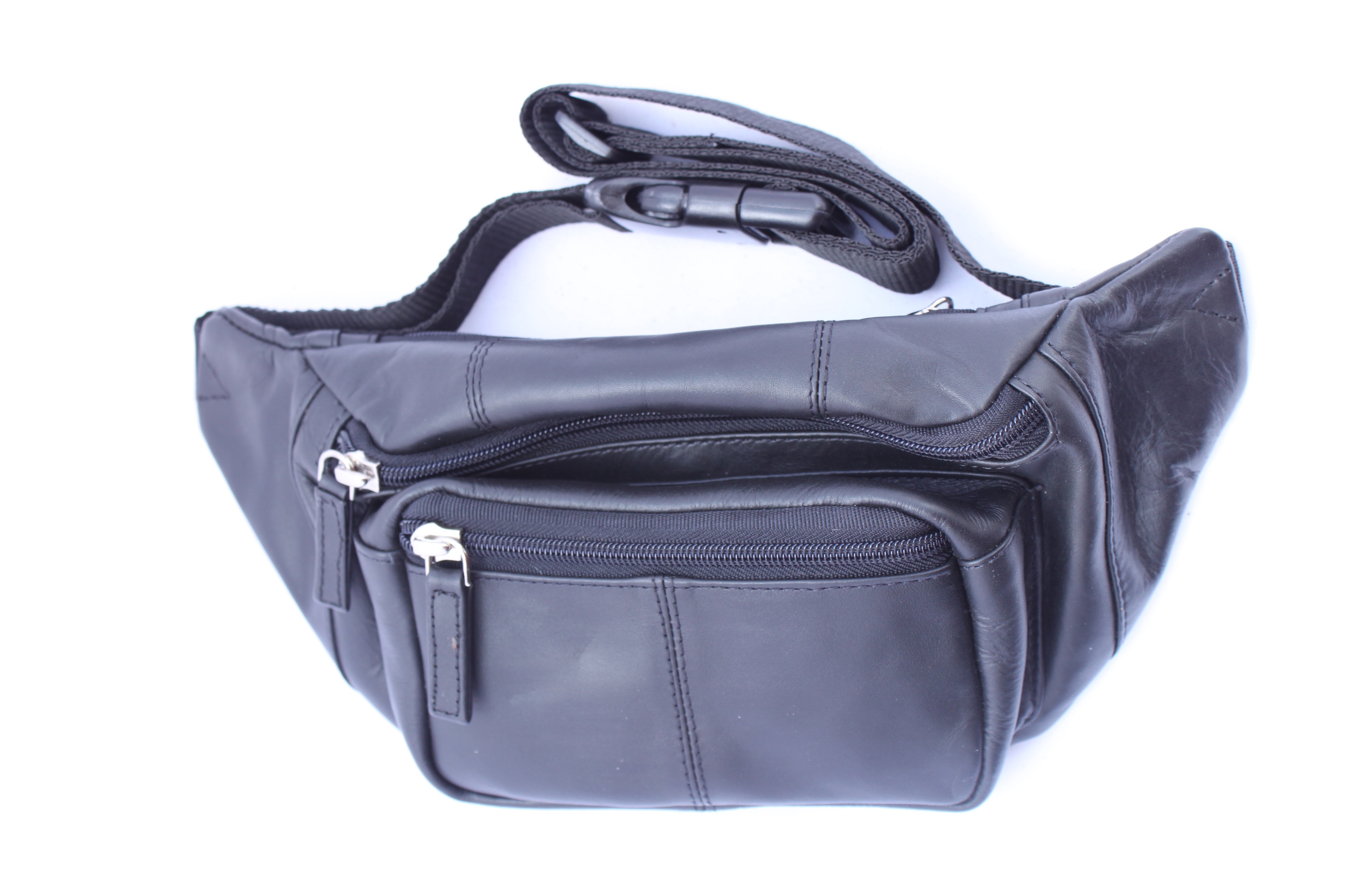 bum bag leather black