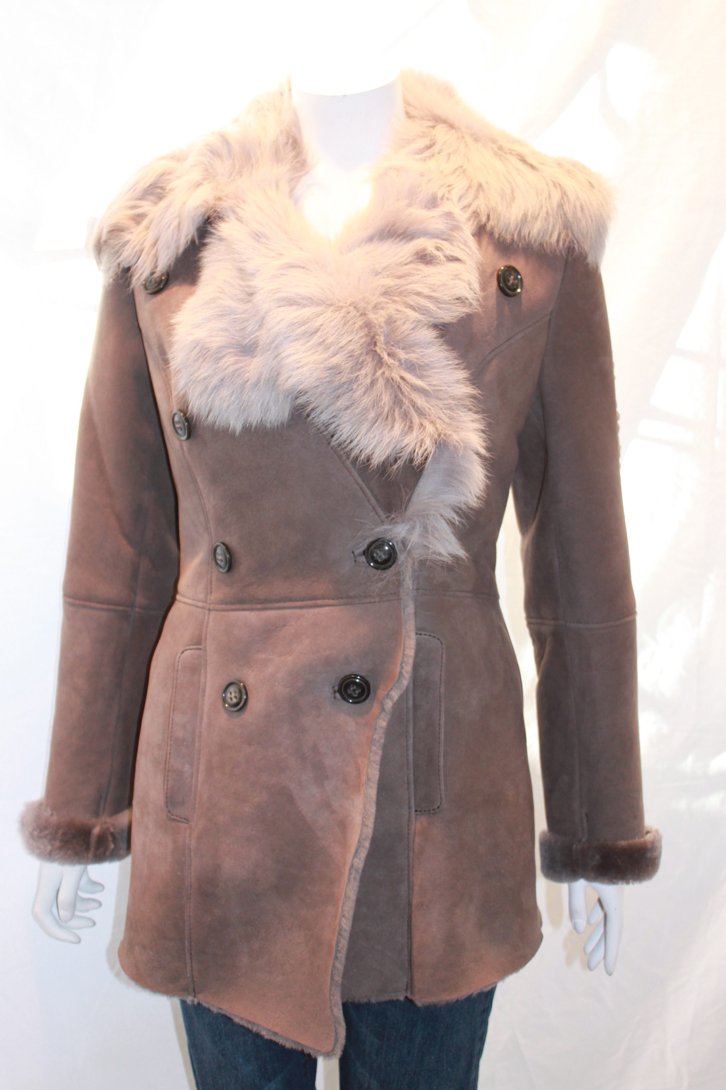Ladies Shearling Sheepskin Coat with Toscana Collar - Radford Leather ...