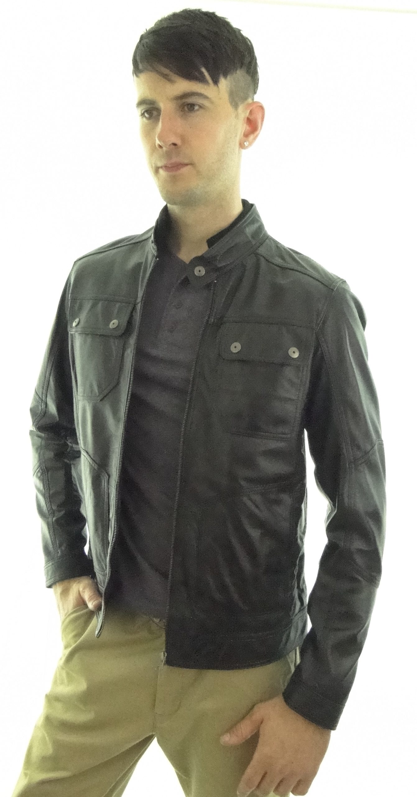 Men’s Black Leather Biker Jacket – Radford Leather Fashions-Quality ...