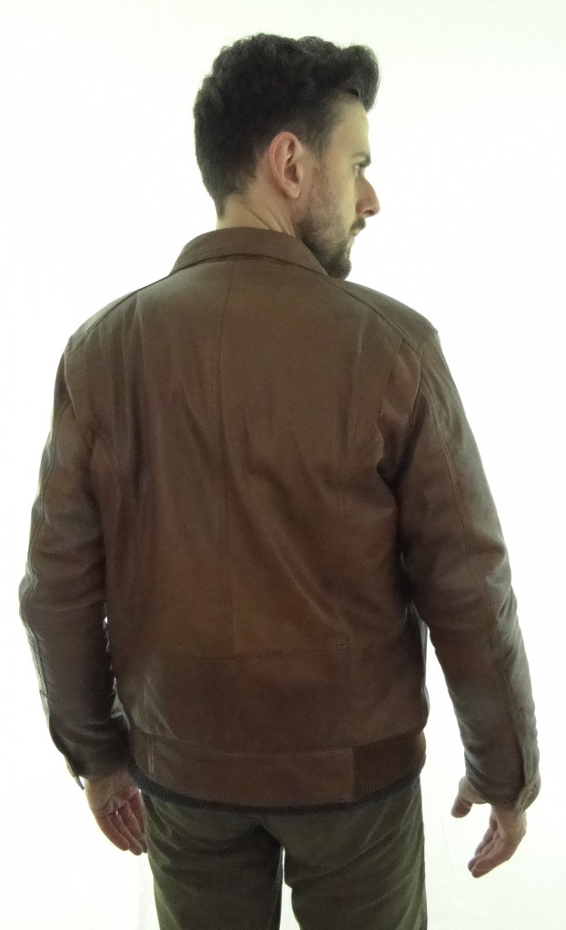 Mens Bomber Leather Jacket In Tan Radford Leather Fashions Quality Leather And Sheepskin 1334