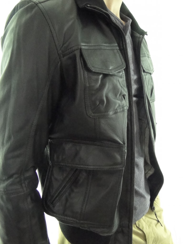 Mens Leather Bomber Jacket In Black Radford Leather Fashions Quality Leather And Sheepskin 0635