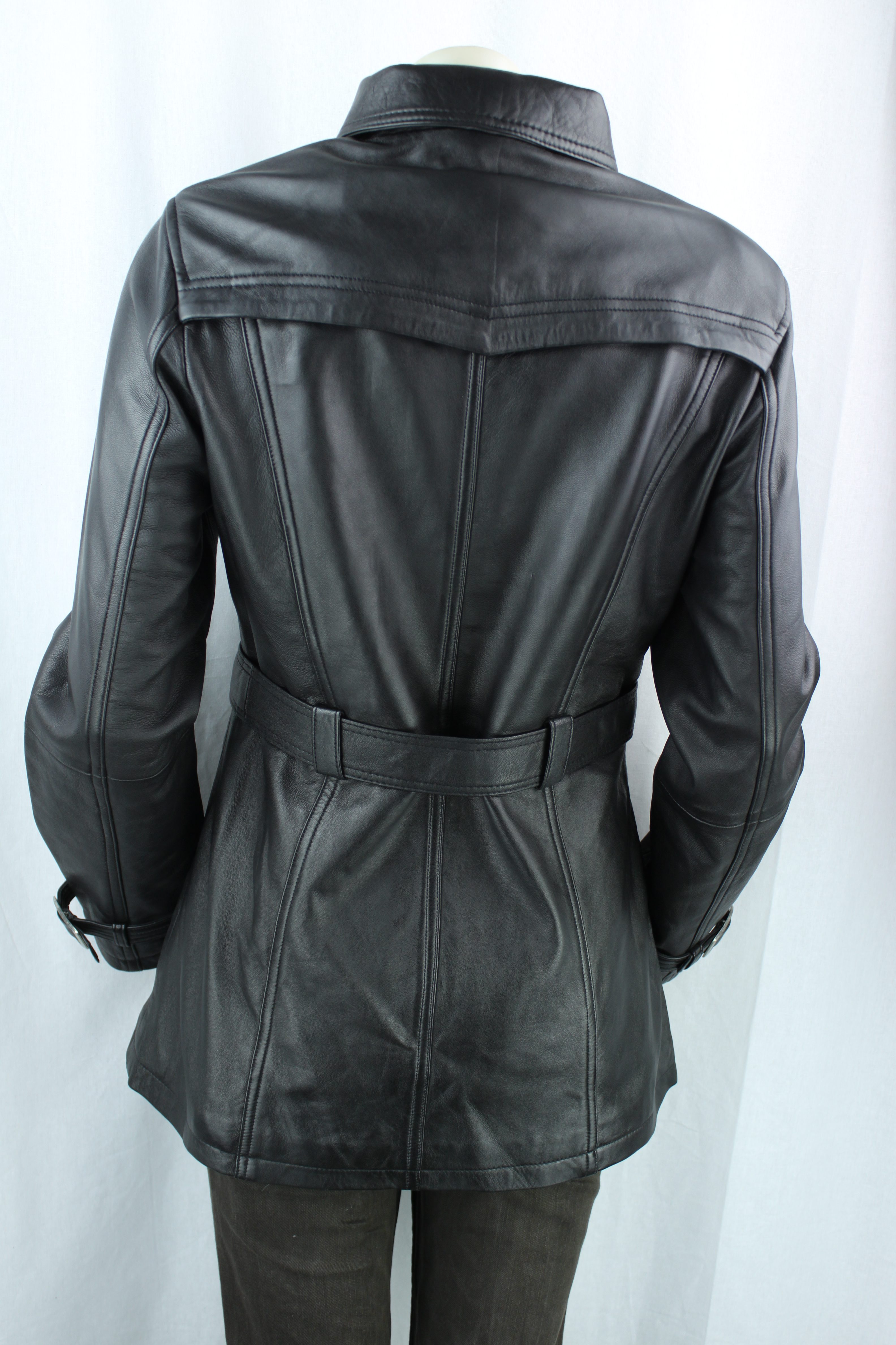 Ladies Black Leather Biker Jacket by Radford Leathers