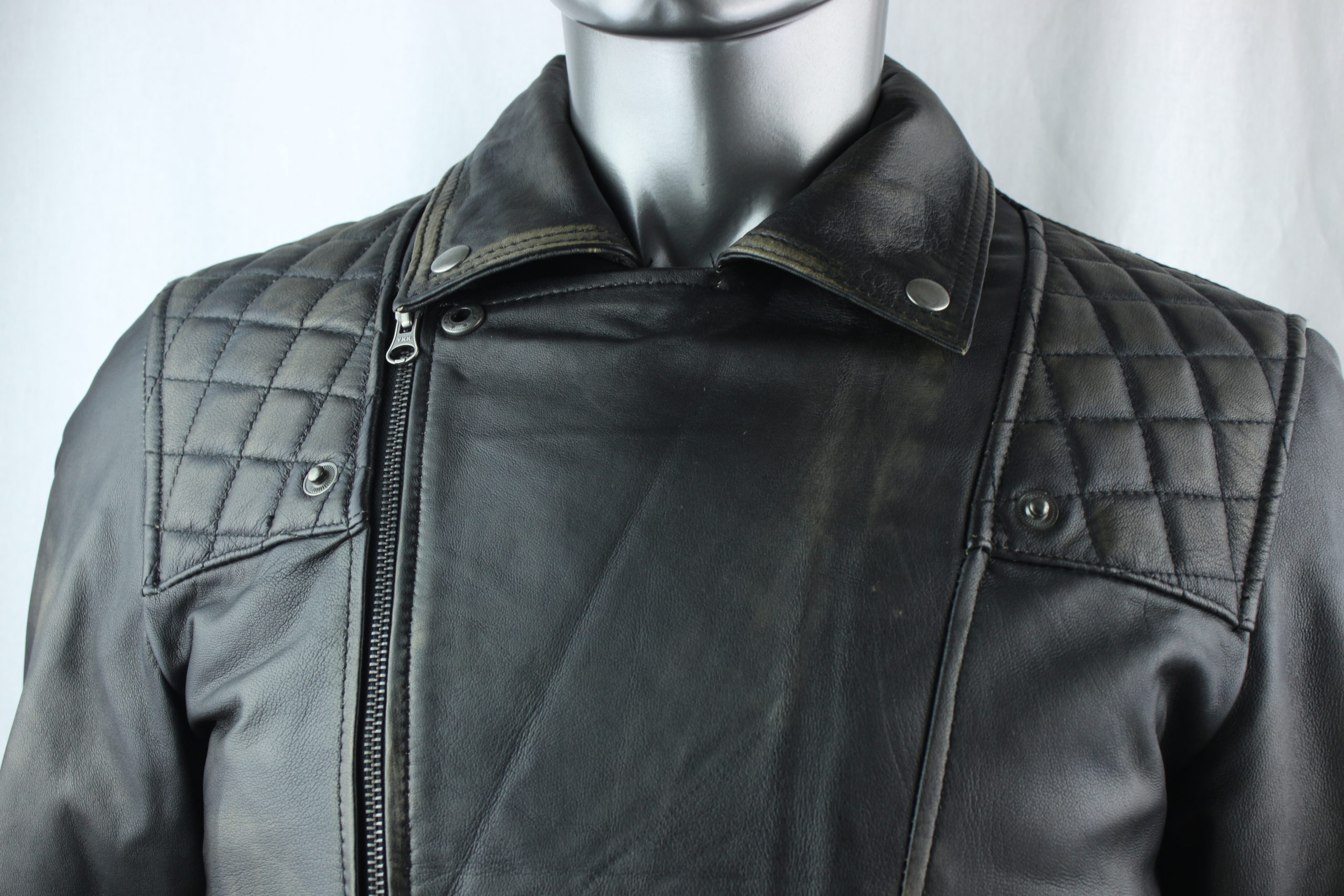 Men's Vintage Leather Biker Jacket 