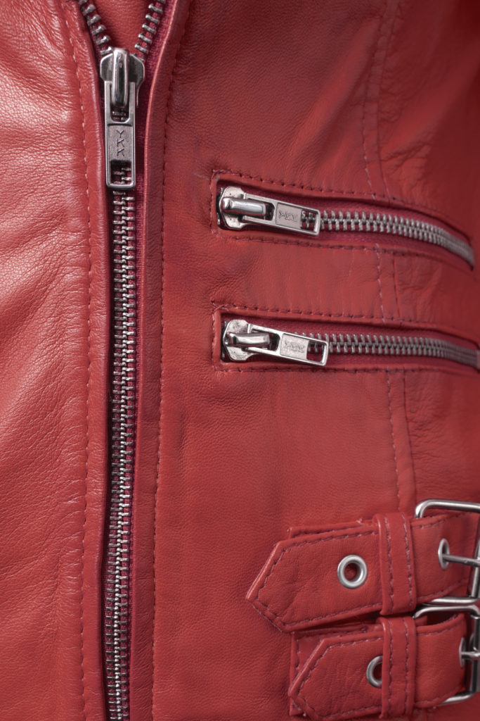 Ladies Red Leather Biker Jacket Radford Leather Fashions Quality Leather And Sheepskin Jackets